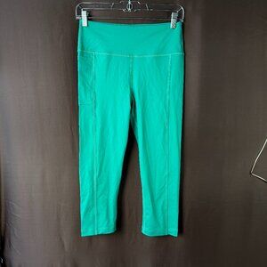 Lands' End Women's XS-S, S LONG Chlorine Resistant High-Waist Crop Swim Leggings